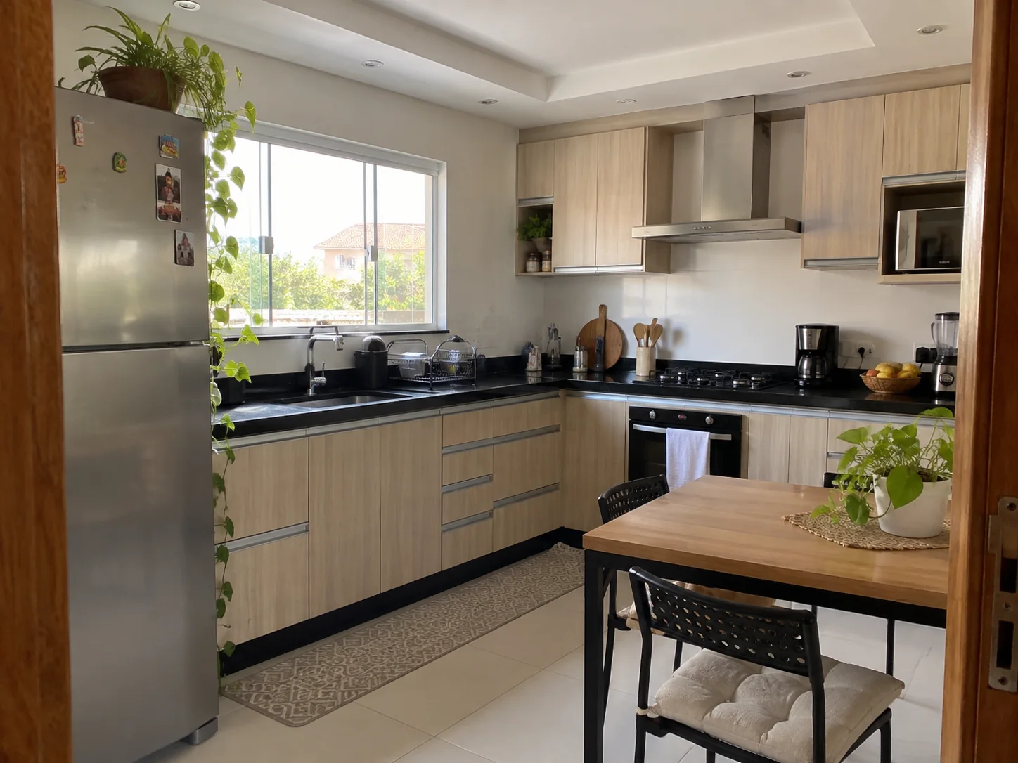 Cozinha com acabamento em gesso